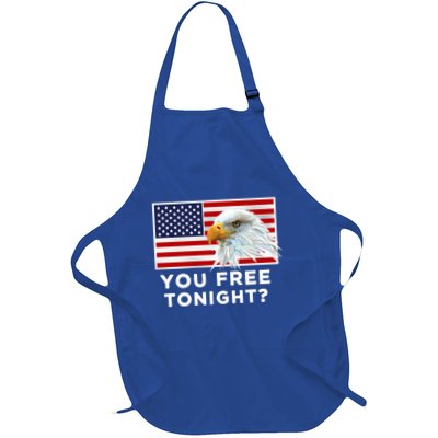 You Free Tonight? American Flag Bald Eagle Patriotic Usa Gift Apron