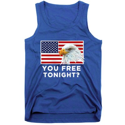 You Free Tonight? American Flag Bald Eagle Patriotic Usa Gift Tank Top