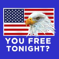 You Free Tonight? American Flag Bald Eagle Patriotic Usa Gift Zip Tote Bag