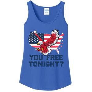 You Free Tonight? Funny Eagle Freedom July 4th Usa Meme Gift Ladies Essential Tank