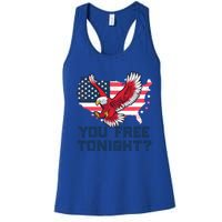 You Free Tonight? Funny Eagle Freedom July 4th Usa Meme Gift Women's Racerback Tank