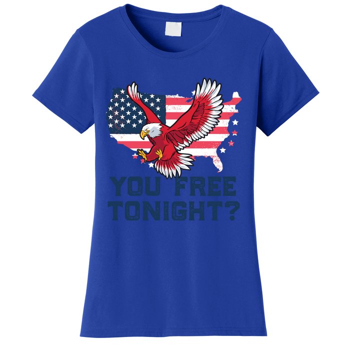 You Free Tonight? Funny Eagle Freedom July 4th Usa Meme Gift Women's T-Shirt