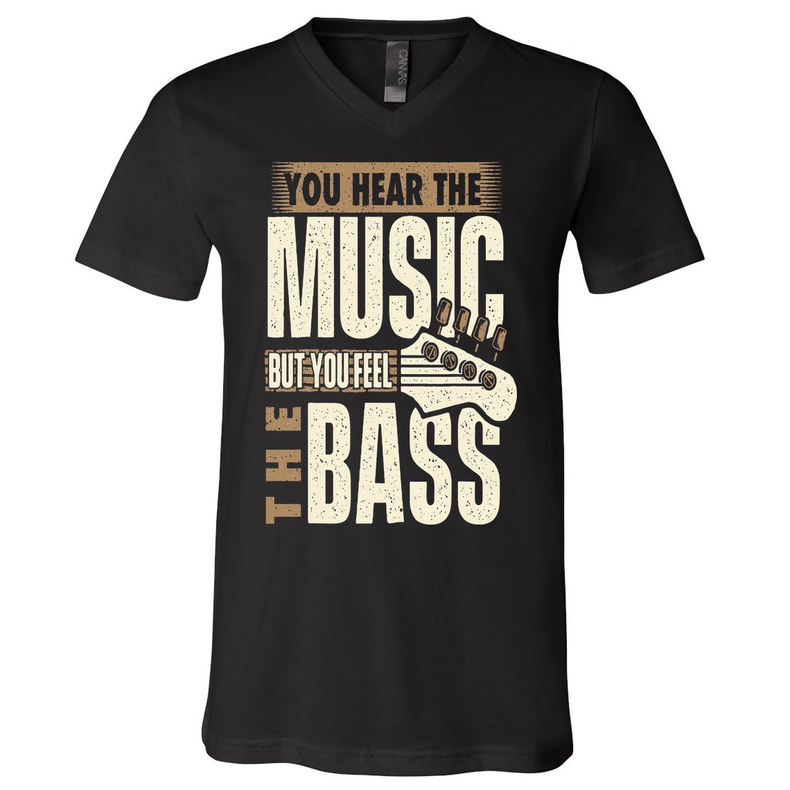 You Feel The Bass Bassist Bass Guitar Player Guitarist V-Neck T-Shirt
