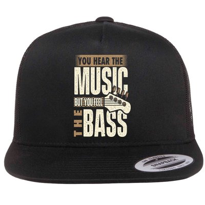 You Feel The Bass Bassist Bass Guitar Player Guitarist Flatbill Hat