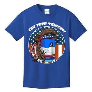 You Free Tonight? Mullet Beer American 4th Of July Gift Kids T-Shirt