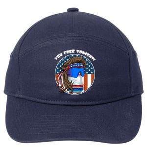 You Free Tonight? Mullet Beer American 4th Of July Gift 7-Panel Snapback Hat