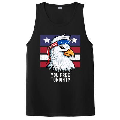 You Free Tonight? Patriotic Eagle American 4th Of July Gift PosiCharge Competitor Tank