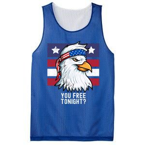 You Free Tonight? Patriotic Eagle American 4th Of July Gift Mesh Reversible Basketball Jersey Tank