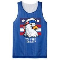 You Free Tonight? Patriotic Eagle American 4th Of July Gift Mesh Reversible Basketball Jersey Tank