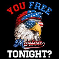 You Free Tonight Usa Flag Bald Eagle 4th Of July Impact Tech Backpack