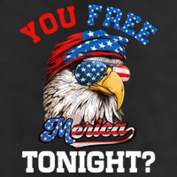 You Free Tonight Usa Flag Bald Eagle 4th Of July Adult Drive Performance Visor