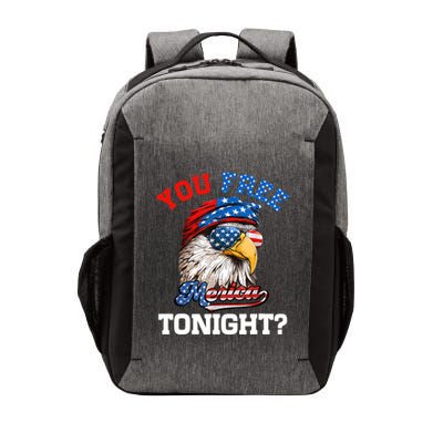 You Free Tonight Usa Flag Bald Eagle 4th Of July Vector Backpack