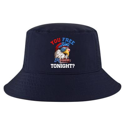 You Free Tonight Usa Flag Bald Eagle 4th Of July Cool Comfort Performance Bucket Hat