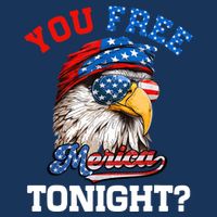 You Free Tonight Usa Flag Bald Eagle 4th Of July Sustainable Bucket Hat