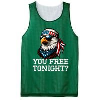 You Free Tonight Eagle Funny Patriotic American Mesh Reversible Basketball Jersey Tank