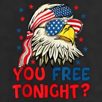 You Free Tonight Bald Eagle Mullet American Flag 4th Of July 11oz C Handle Ceramic Mug