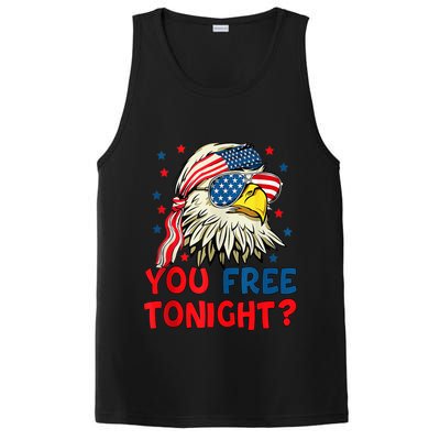 You Free Tonight Bald Eagle Mullet American Flag 4th Of July PosiCharge Competitor Tank