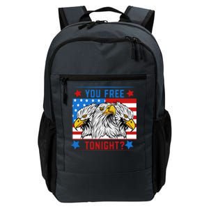 You Free Tonight American Flag Patriotic Eagle 4th July Gift Daily Commute Backpack