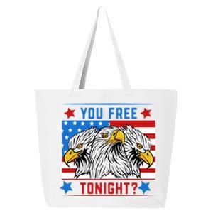 You Free Tonight American Flag Patriotic Eagle 4th July Gift 25L Jumbo Tote