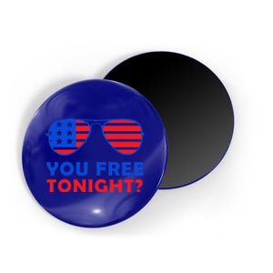 You Free Tonight To Celebrate 4th Of July In Red And Blue Cool Gift Magnet