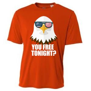 You Free Tonight Usa Patriotic 4th Of July Usa Flag Funny Gift Cooling Performance Crew T-Shirt