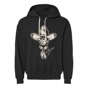 Yeehawin For Trump 2024 Punchy Western Political Humor Vote Garment-Dyed Fleece Hoodie