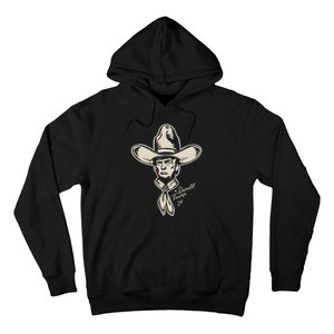 Yeehawin For Trump 2024 Punchy Western Political Humor Vote Hoodie