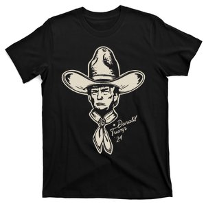 Yeehawin For Trump 2024 Punchy Western Political Humor Vote T-Shirt