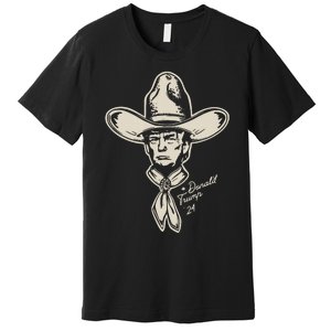 Yeehawin For Trump 2024 Punchy Western Political Humor Vote Premium T-Shirt