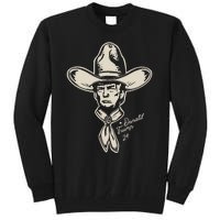 Yeehawin For Trump 2024 Punchy Western Political Humor Vote Tall Sweatshirt