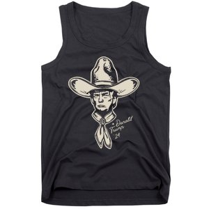 Yeehawin For Trump 2024 Punchy Western Political Humor Vote Tank Top