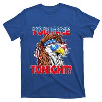 You Free Tonight Usa American Flag Patriotic Eagle Mullet Funny Gift T-Shirt