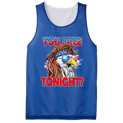 You Free Tonight Usa American Flag Patriotic Eagle Mullet Funny Gift Mesh Reversible Basketball Jersey Tank