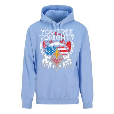 You Free Tonight Bald Eagle Funny Patriotic American Pride Cute Gift Unisex Surf Hoodie