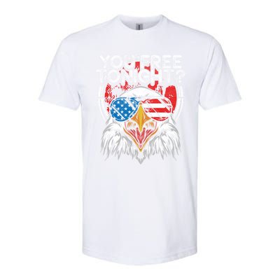 You Free Tonight Bald Eagle Funny Patriotic American Pride Cute Gift Softstyle® CVC T-Shirt