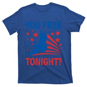 You Free Tonight? American Flag Patriotic Eagle 4th July Gift T-Shirt