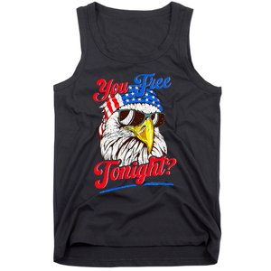 You Free Tonight Bald Eagle Mullet American Flag 4th Of July Tank Top