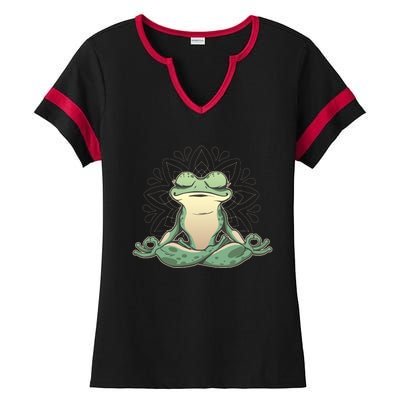 Yoga Frog Ladies Halftime Notch Neck Tee