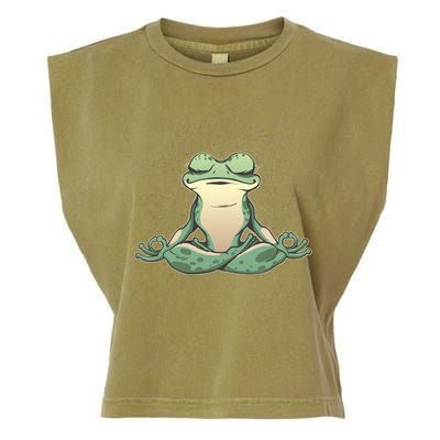 Yoga Frog Garment-Dyed Women's Muscle Tee