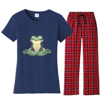 Yoga Frog Women's Flannel Pajama Set