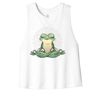 Yoga Frog Women's Racerback Cropped Tank