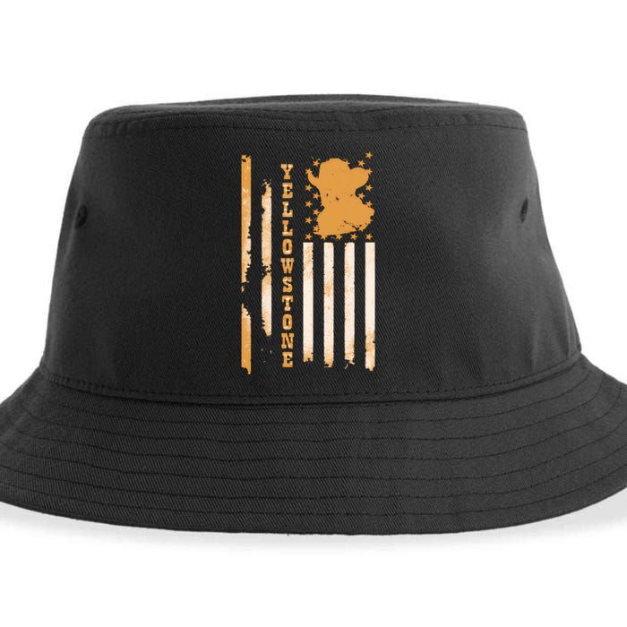 Yellowstonee Flag Sustainable Bucket Hat