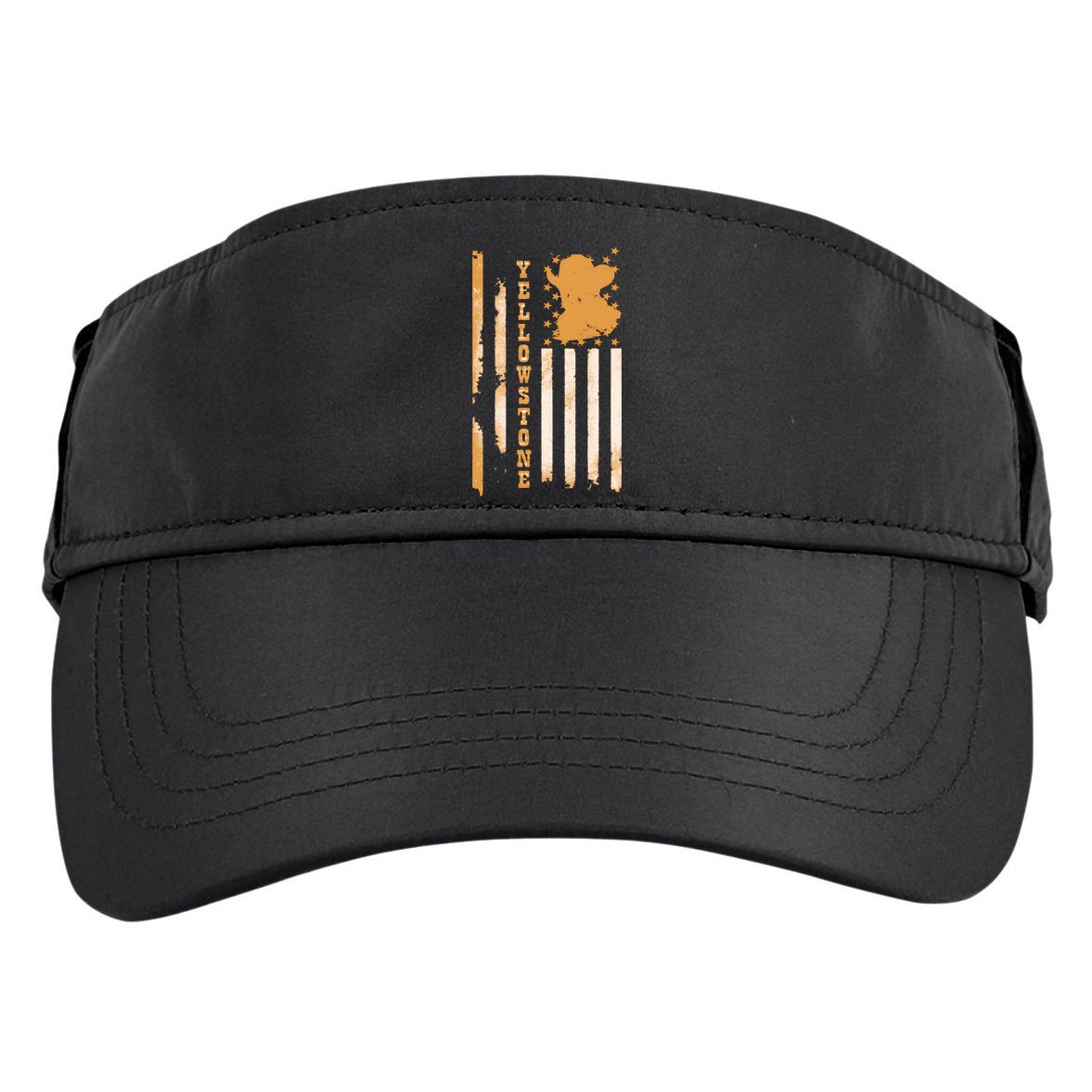 Yellowstonee Flag Adult Drive Performance Visor