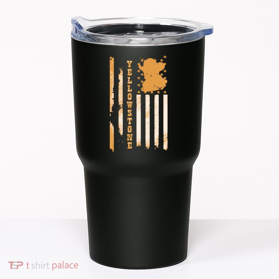 Yellowstonee Flag Tumbler