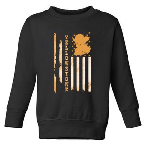 Yellowstonee Flag Toddler Sweatshirt