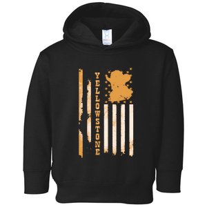 Yellowstonee Flag Toddler Hoodie