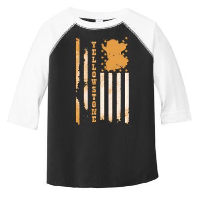 Yellowstonee Flag Toddler Fine Jersey T-Shirt