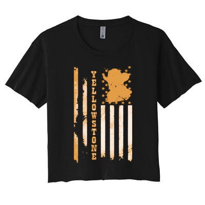 Yellowstonee Flag Crop Top
