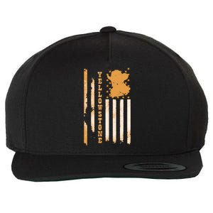 Yellowstonee Flag Wool Snapback Cap