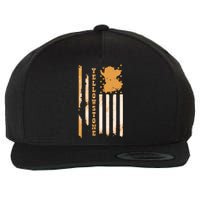 Yellowstonee Flag Wool Snapback Cap